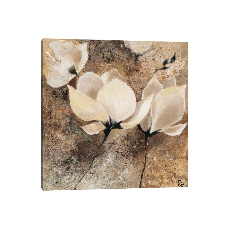 Magnolia II by Yuliya Volynets - Wrapped Canvas Painting, 66.04 cm H x 66.04 cm W x 3.175 cm D