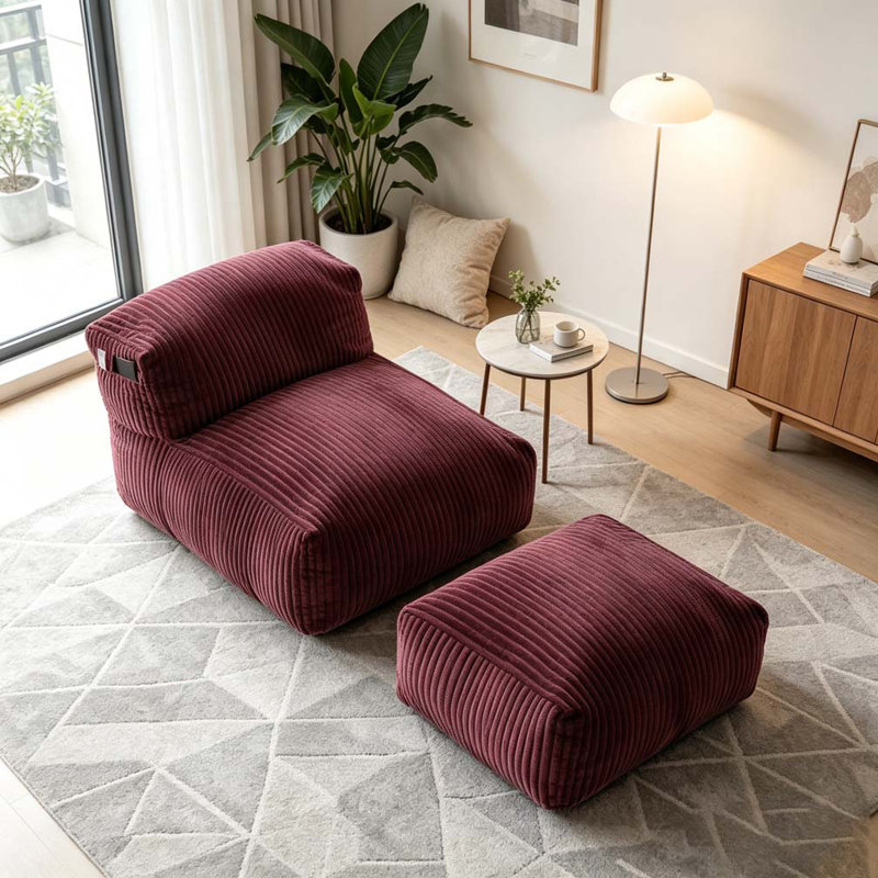 Fauteuil à billes Big, Vin rouge