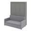 Grand lit escamotable avec coussin
