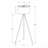 Lighting, 63"H, Floor Lamp, Brass Metal, Ivory / Cream Shade, Contemporary-1650694755