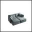 Canapé modulaire rembourré 4 pièces 4 pièces