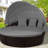 66" Outdoor Daybed Cushion Waterproof Replacement Round Bed Cushion-1969706694