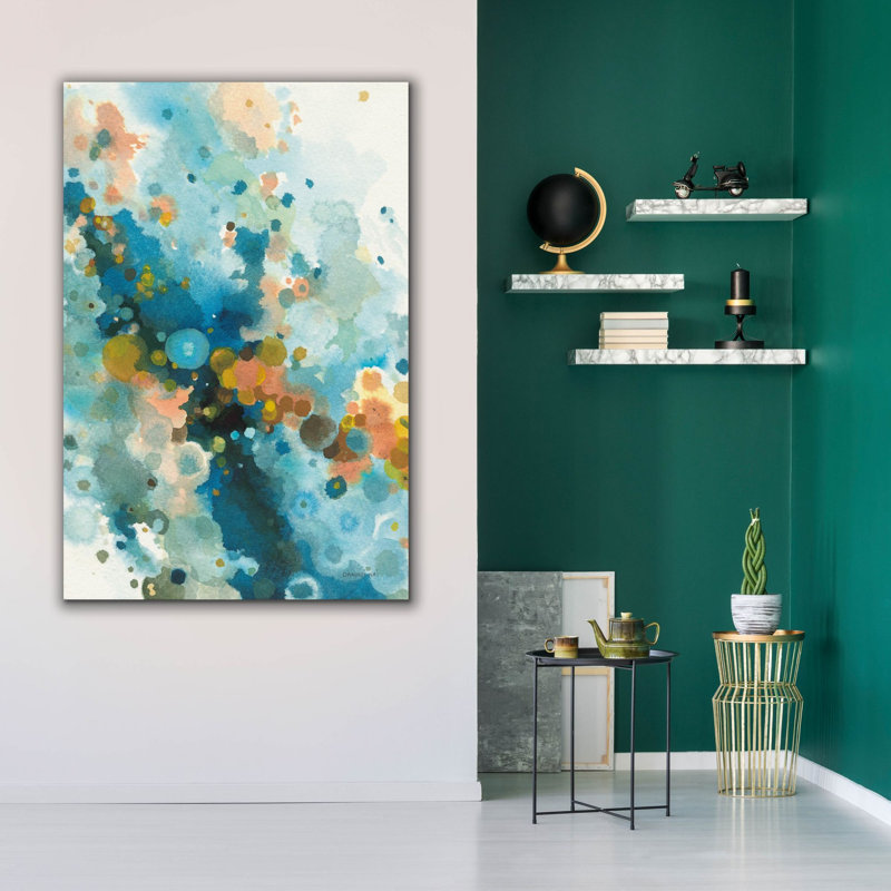 «Cascade» par Danhui Nai, art mural sur toile, H 60 po x l 40 po