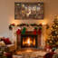 Noël, père Noël, atelier, elfes, fabrication de jouets, ensemble de 3 impressions sur toile-455546007