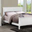 Lit simple simple blanc, style, moderne contemporain, bois massif, anglais, preuve, structure de lit 47H-130847613-130847615