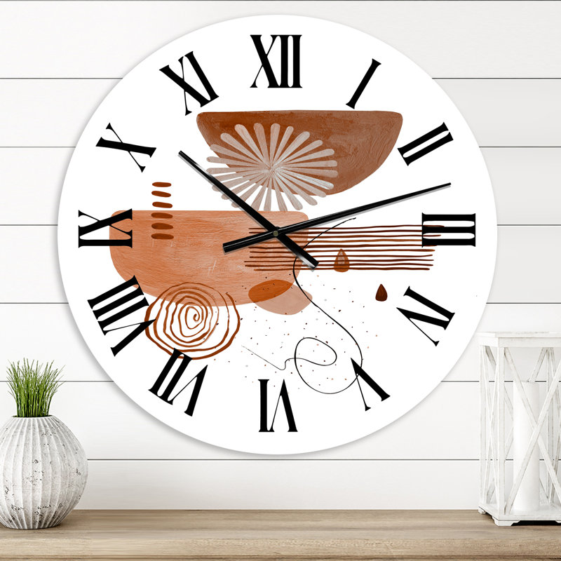 Minimal Compositions of Abstract Face IV - Horloge murale moderne, Petit