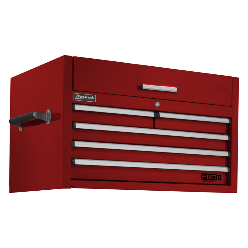 Commode à outils 5 tiroirs l 35,25 ", Rouge