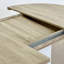 Table de salle à manger pour table de ferme extensible 59 po x 43 po avec tréteau amovible en forme de X et base blanche