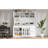 Cabinet Freestanding 63" W Buffet With Hutch, Large Coffee Bar Storage With 6-Drawers, 5 Cabinets With Adjustable Shelves,Pegboard,Towel Rack, Power Outlet, White-1155965973