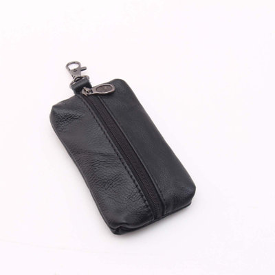Backpack Unisex Leather Key Case Wallet Pouch Bag Keychain With Key Zipper