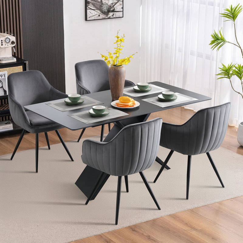 Swivel Dining Chair , Gray