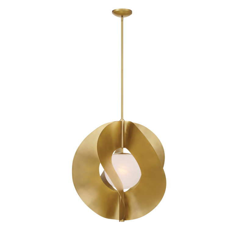 1 LIGHT PENDANT, Legacy Brass