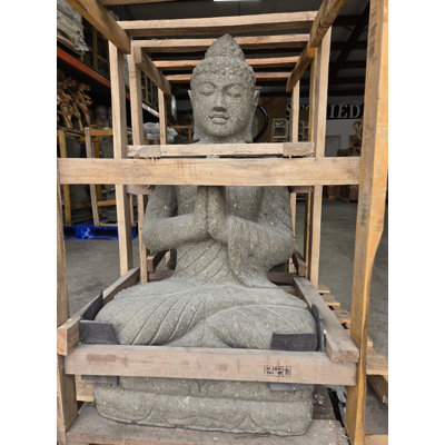 Jasamine Lava Stone Sitting Buddha