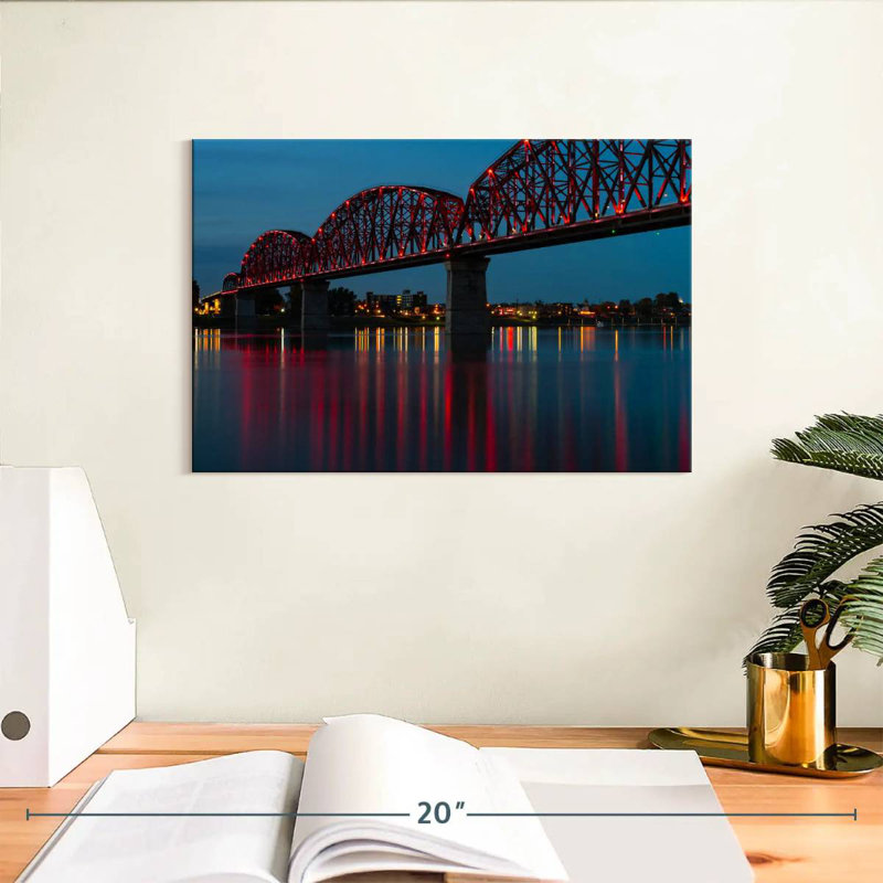 Pont illuminé Kavia à Louisville, H 8 po x l 12 po