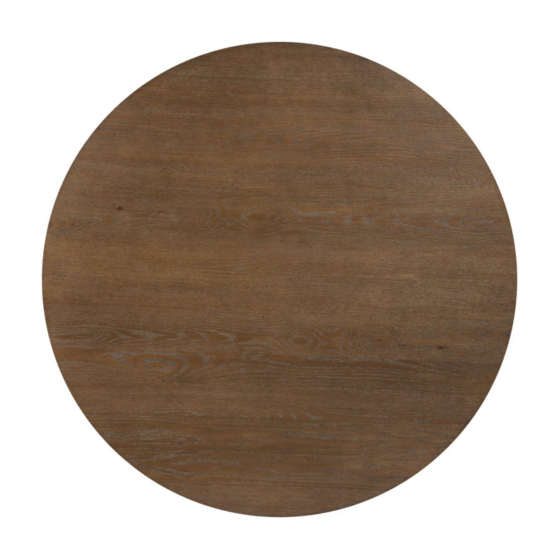 Eastman Dining Table -Light Weathered Oak, 30" H x 48" W x 48" D, Sienna Oak