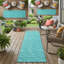 Tapis de couloir extérieur 8 po Turquoise