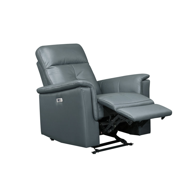 Fauteuil inclinable électrique, bleu-gris, Bleu-gris