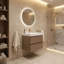 Meuble-lavabo simple mural 24 po avec surface solide avec trop-plein, 24 po, pré-assemblé-303615349-303615351-330642045