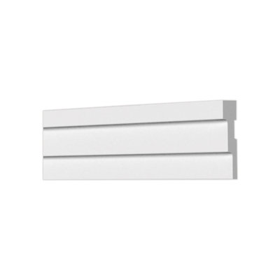 Lines 78.74"L x 2"W x 2.24"H x 0.74"D Glue-Up Styrofoam Crown Molding 364 ln. ft.