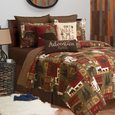 Timber Trails Cotton Reversible Quilt Set