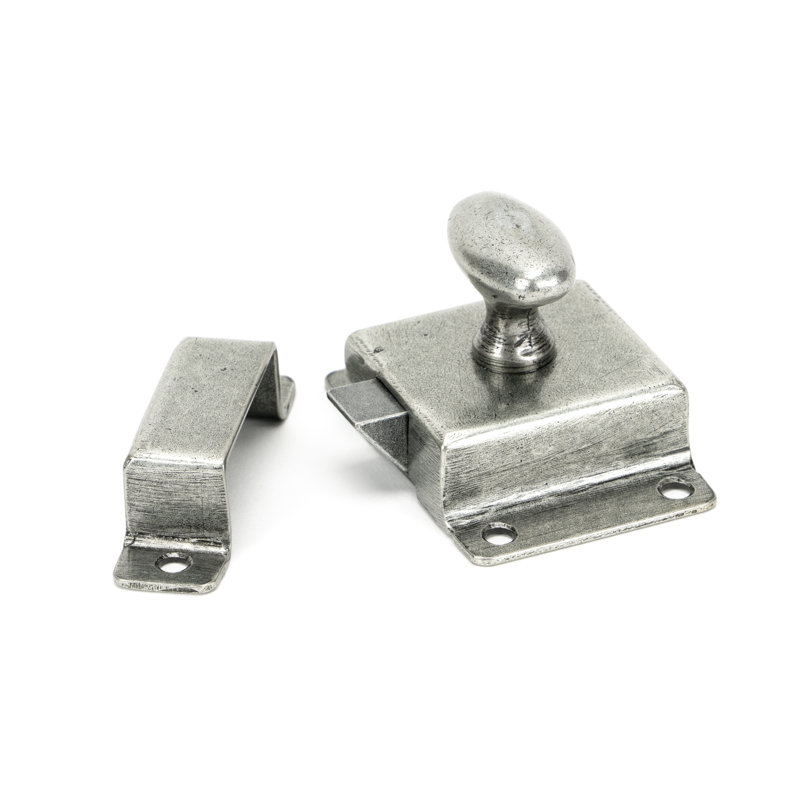Cabinet Latches, Pewter Patina