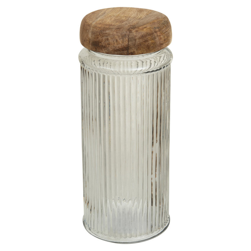 Glass Jar, 26.50cm H x 10cm W x 10cm D