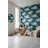 Geometric Wallpaper Blue Modern Removable Wall Decor
