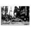 «Times Square Black and White» par Linda Woods, art mural en verre acrylique-1292612101
