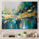 Golden Explosion Triangles IV - Abstract Geometric Wall Decor