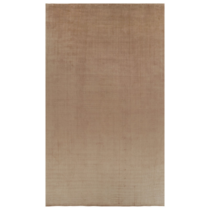 Textural Hand Knotted Silk Area Rug