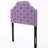 Purple Twin Headboard Featuring Button Stitch And Tasteful Nailhead Accents Sized With Stylish Design Border-1994610445