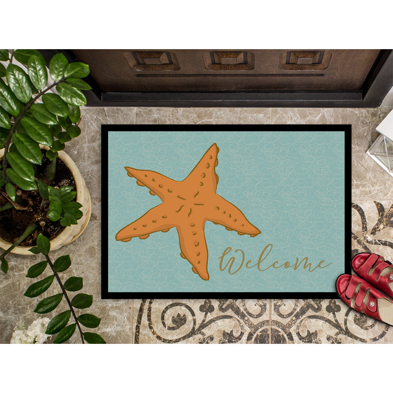 Tapis d'entrée antidérapant Starfish, Rectangle 24 po x 36 po