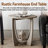 Arch Farmhouse End Table with Storage Shelf, French Country Accent Side Table-845021843