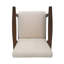 Fauteuil en lin capitonné 25,25 po Banju-33352922