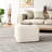 White Boucle In Square Shape With Dense Foam Padding And Pocket Coil Spring System For Maximum Comfort, A Modern Home Ambiance, 22” W X D 16.8” H - Covered Non Marking Foot Caps, Modular ,