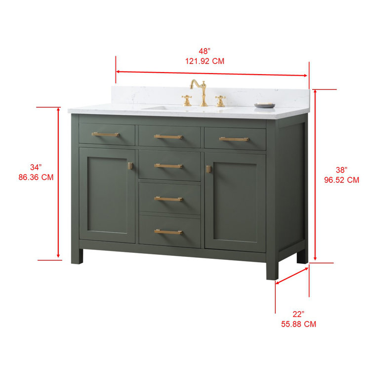 Kent 48 in. Navy Blue Single Vanity Base Kent 48 in. Navy Blue Single Vanity Base