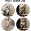 Range-chaussures vertical étroit à 4 niveaux gris
