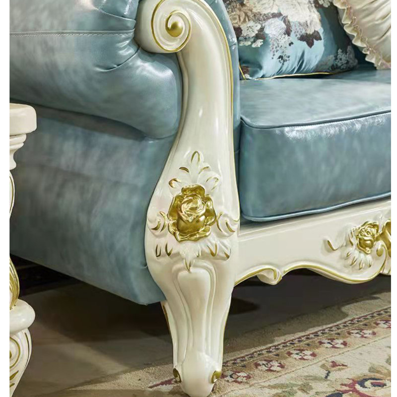 Fauteuil en cuir de vache 46,46 po