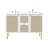 Modway Chaucer 48'' Double Bathroom Vanity with Wood Top-93811788-93811785