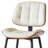 Mid Century Modern Bar Stools Set of 4 for Kitchen Island,Upholstered Beige Faux Leather Counter Height stools,26 Inch Counter stools with Walnut Grain Back-1183835050-1183835048