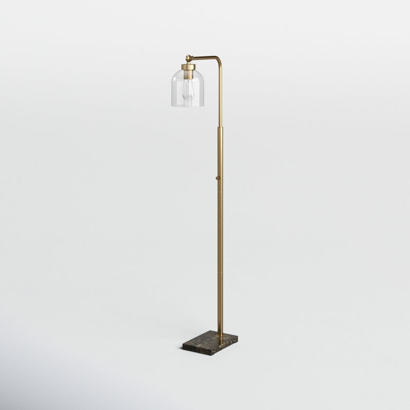 Gemma 55'' Task Floor Lamp, Antique Brass