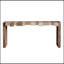 Console moderne rustique avec bloc sculpté