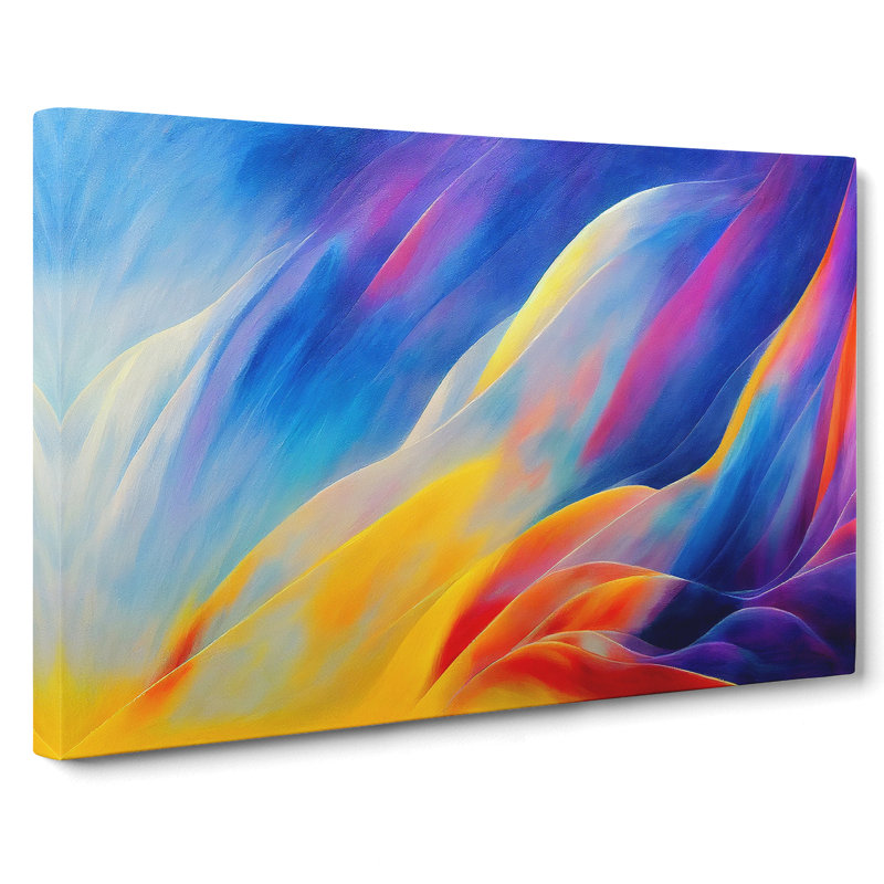 Quirky Modern Abstract Art - Wrapped Canvas, 40cm H x 60cm W x 3cm D