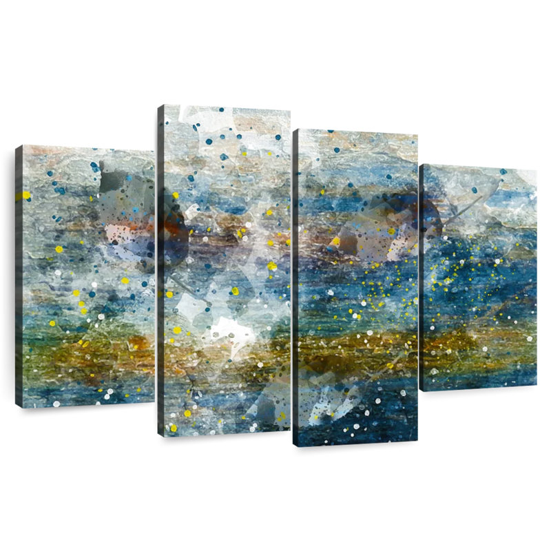 Avery Sea Depth Abstract, 54" H x 84" W