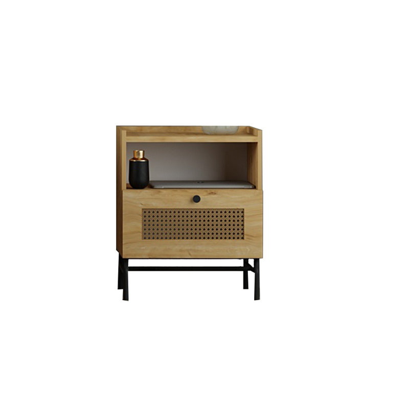 Abinaya 45cm W Manufactured Wood Bedside Table