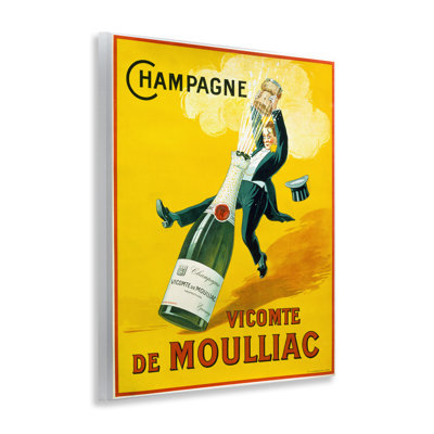 «Bold Yellow Champagne», affiche par Marcus Jules