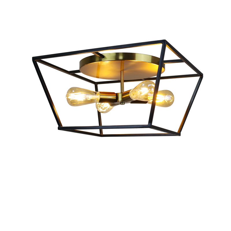 Plafonnier encastré 4 lumières 17,7 po