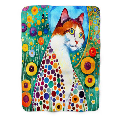 Chat coloré - couverture 1 pièce