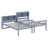 Twin Over Twin Bunk Bed With Shelves,Rubber Wood Bunk Bed With Shelves Headboard,Guardrails And Ladder,Convertible To 2 Beds-405930001