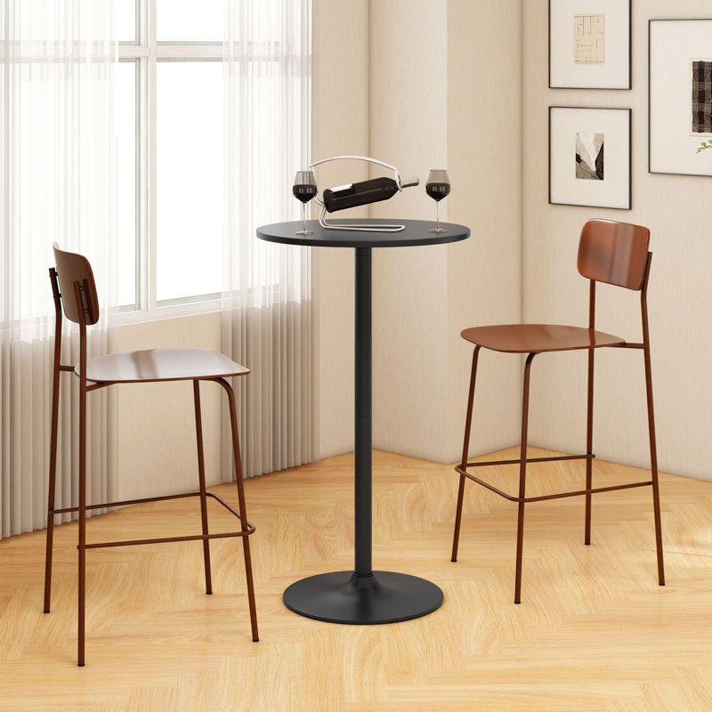 Round Metal Base Dining Table